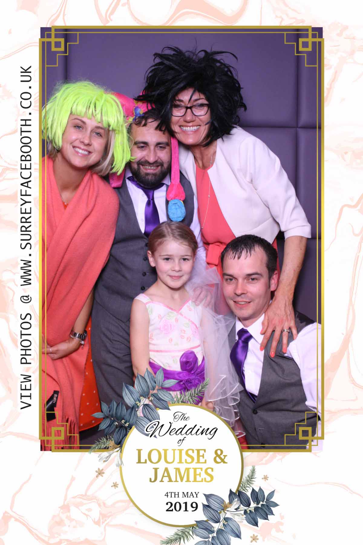 Louise & James' Wedding | View more photos from the event at galleries.surreyfacebooth.co.uk/u/Surrey-FaceBooth/Louise-James-Wedding